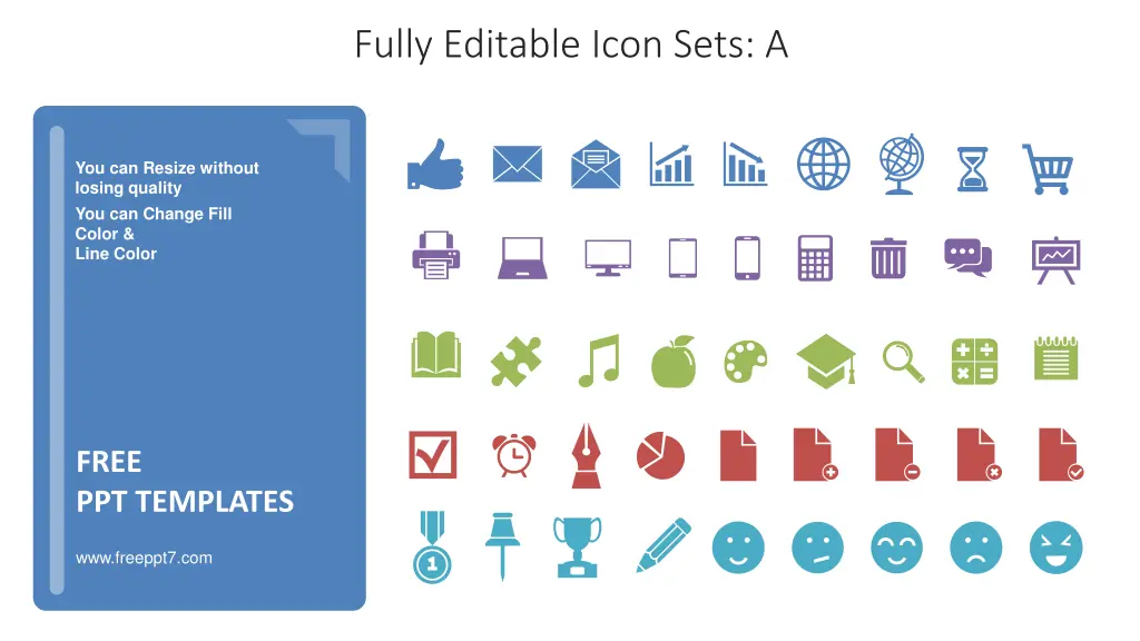 fully editable icon sets a