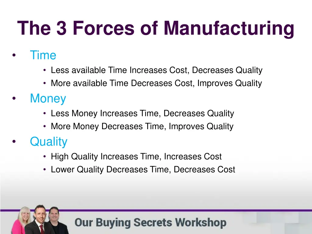 the 3 forces of manufacturing 1
