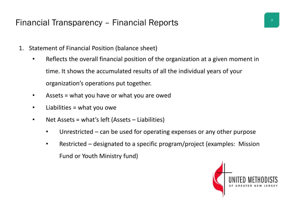 financial transparency financial reports