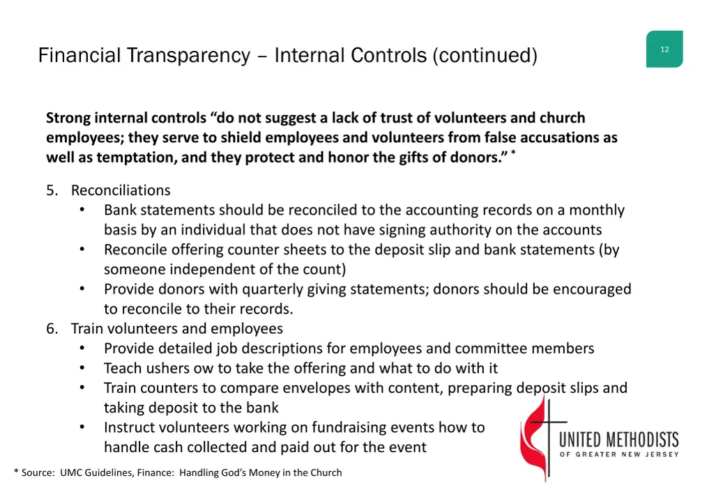 financial transparency internal controls continued 1