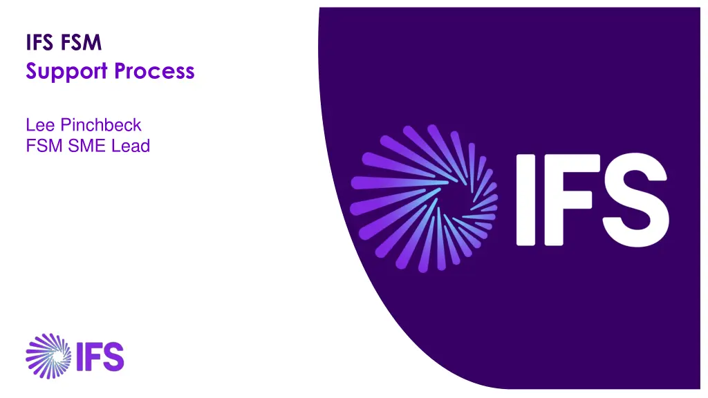 ifs fsm support process