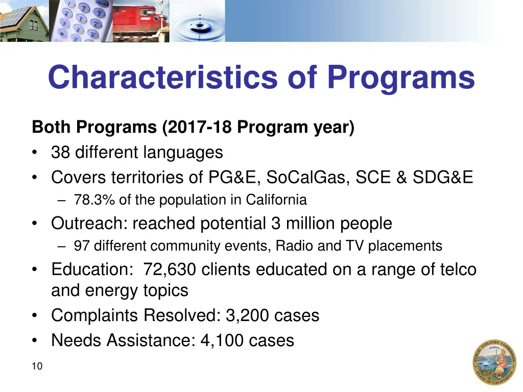 characteristics of programs
