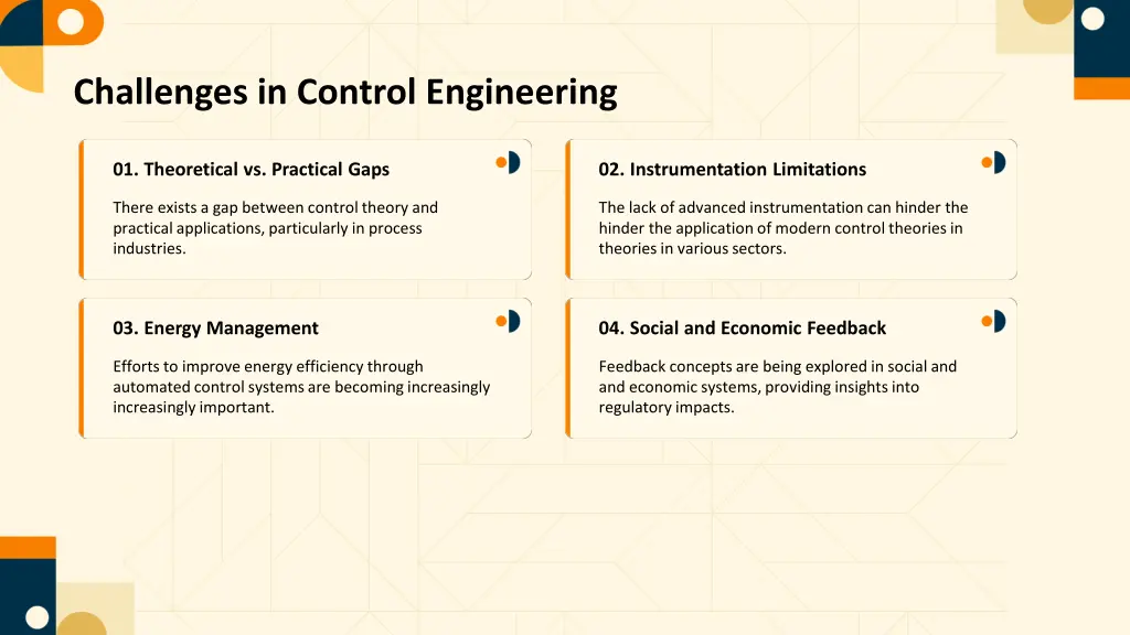 challenges in control engineering