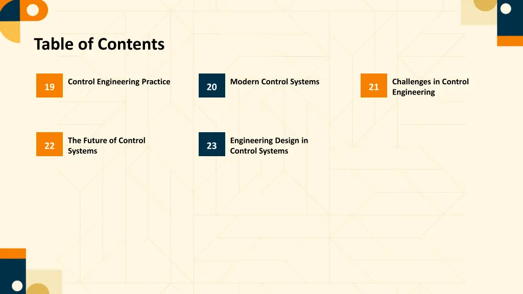 table of contents 2