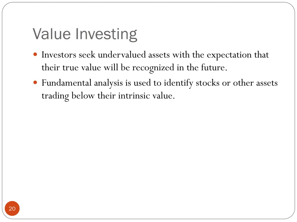 value investing