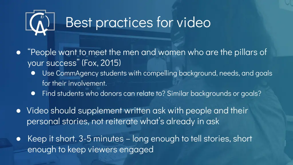 best practices for video 1