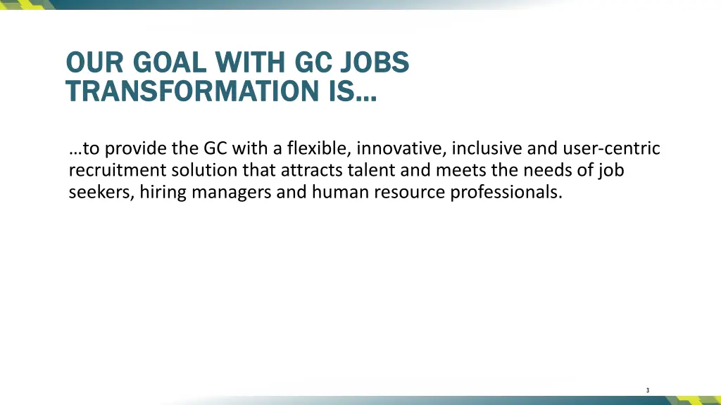 our goal with gc jobs our goal with gc jobs