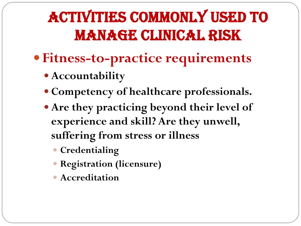 activities commonly used to activities commonly 2