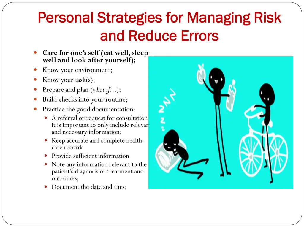 personal strategies for managing risk personal