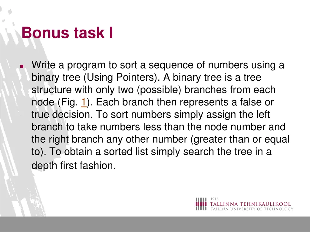 bonus task i