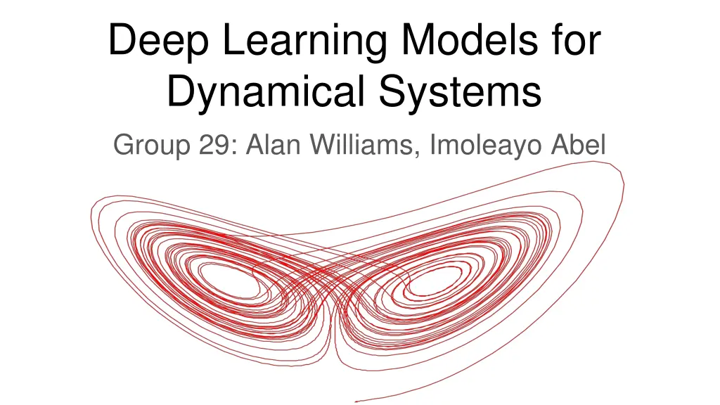 deep learning models for dynamical systems group