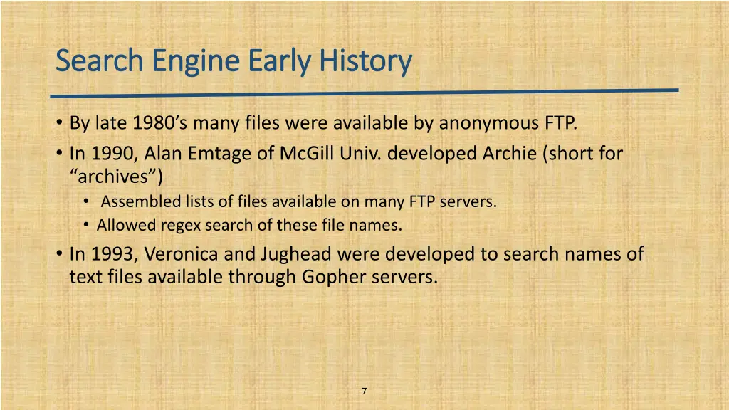 search engine early history search engine early