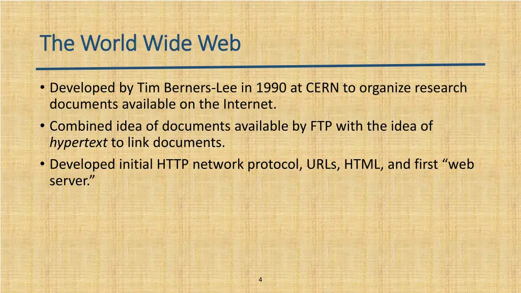 the world wide web the world wide web