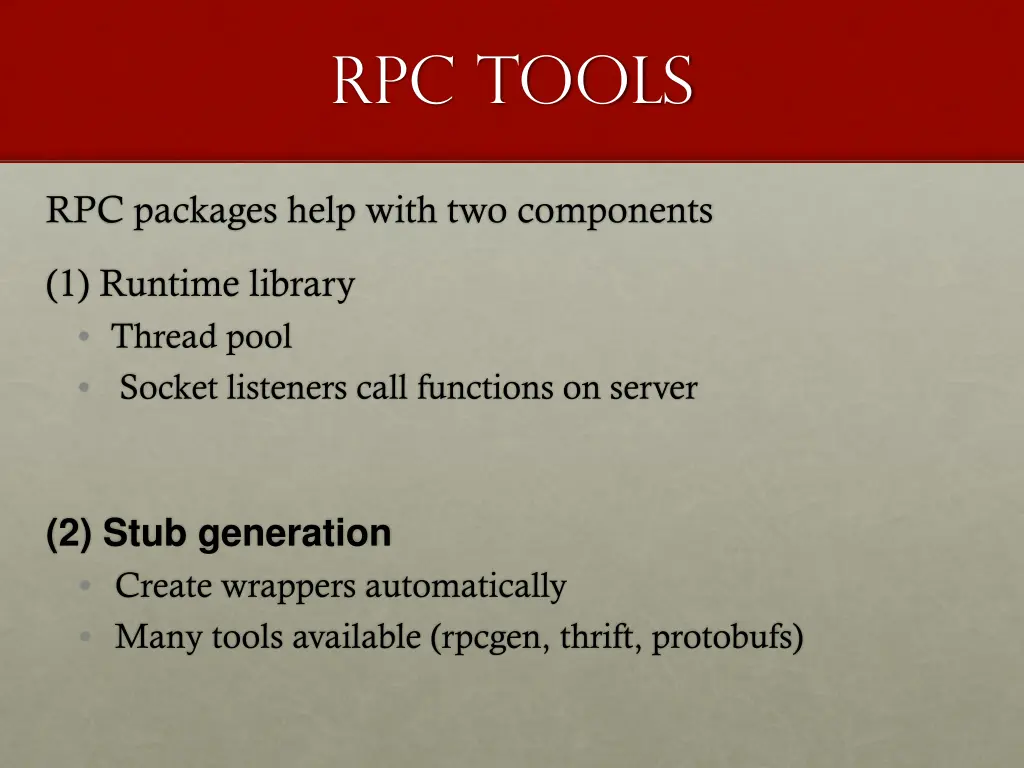 rpc tools