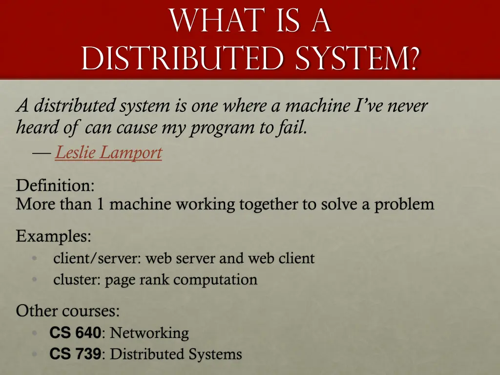 what is a distributed system