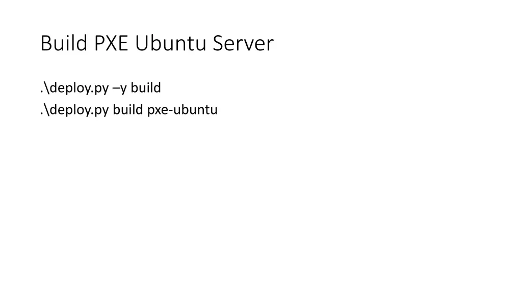 build pxe ubuntu server