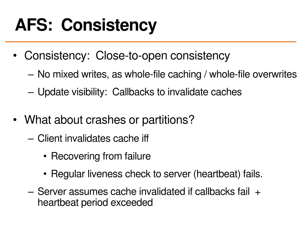 afs consistency