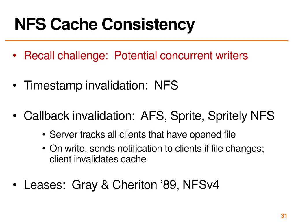 nfs cache consistency 1