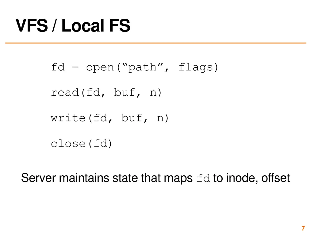 vfs local fs