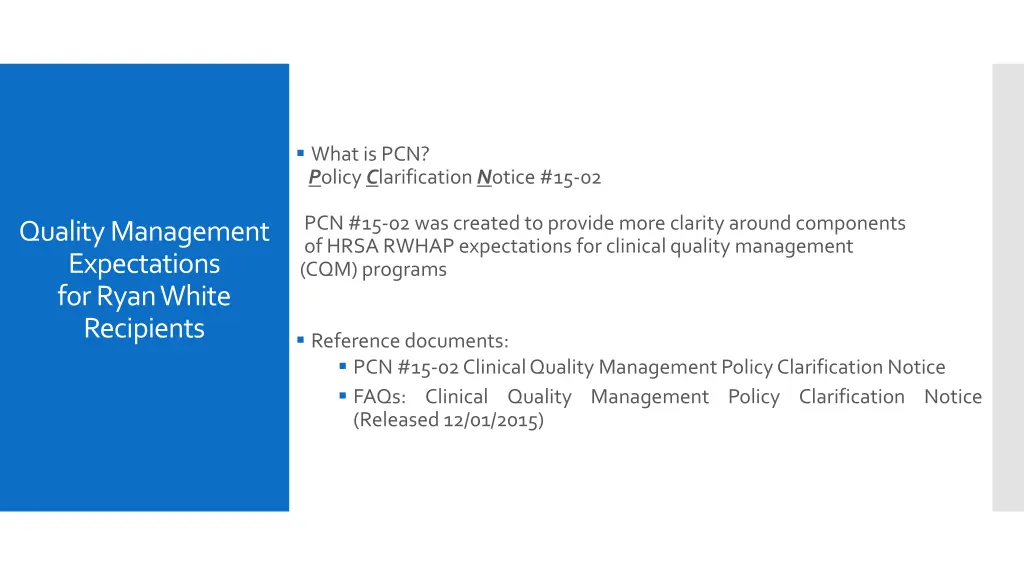 whatis pcn p olicy c larification n otice 15 02