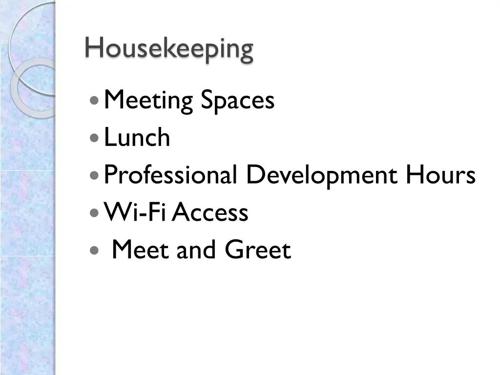 housekeeping