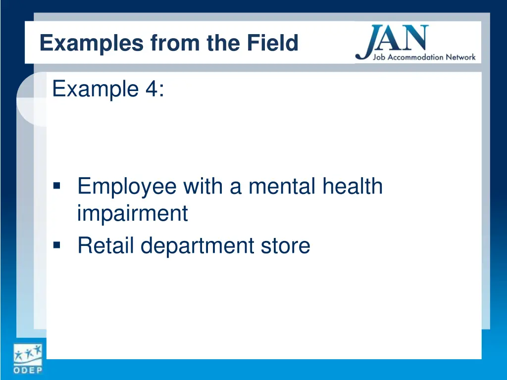 examples from the field 3