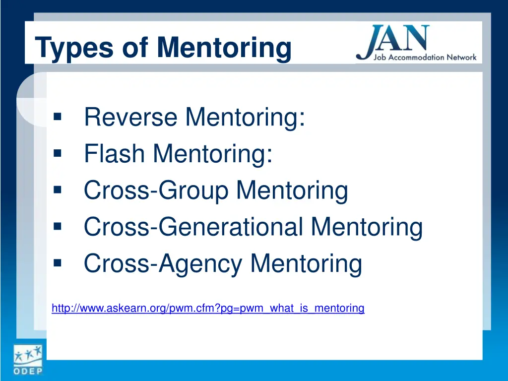 types of mentoring 1