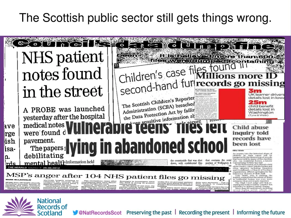 the scottish public sector still gets things wrong