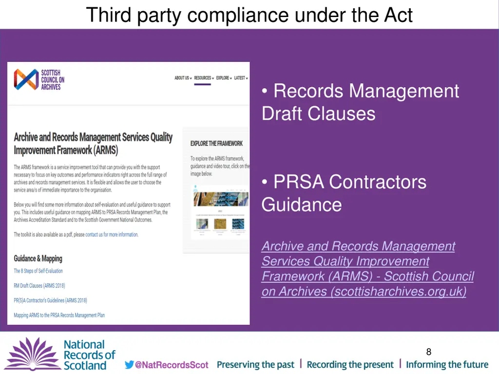 third party compliance under the act