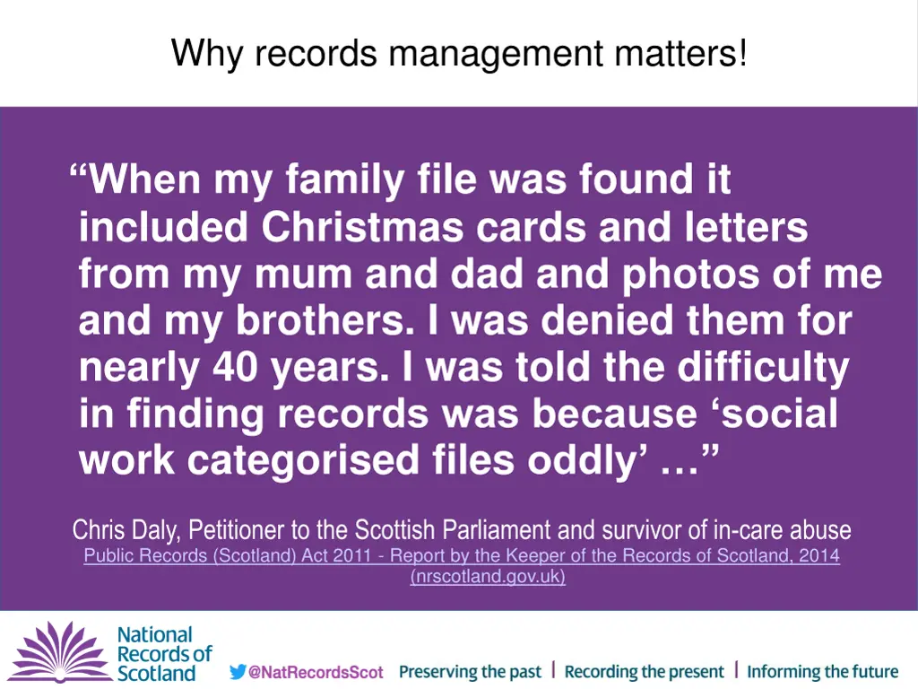 why records management matters