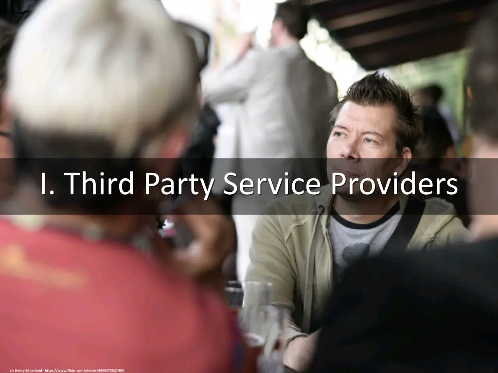 i third party service providers