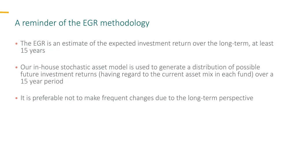 a reminder of the egr methodology