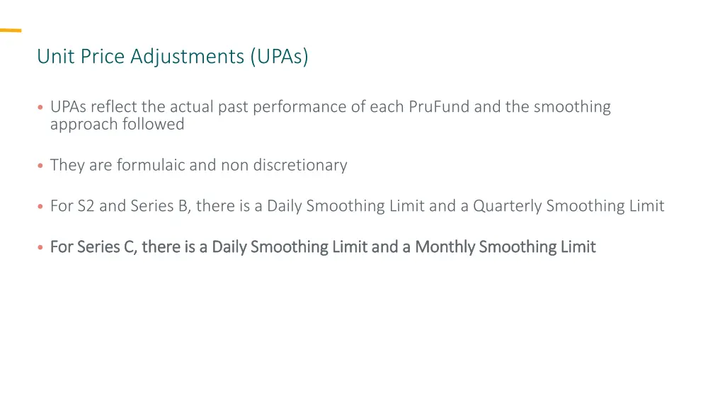 unit price adjustments upas