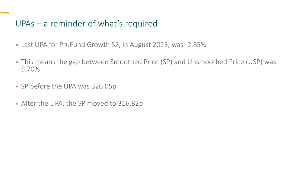upas a reminder of what s required