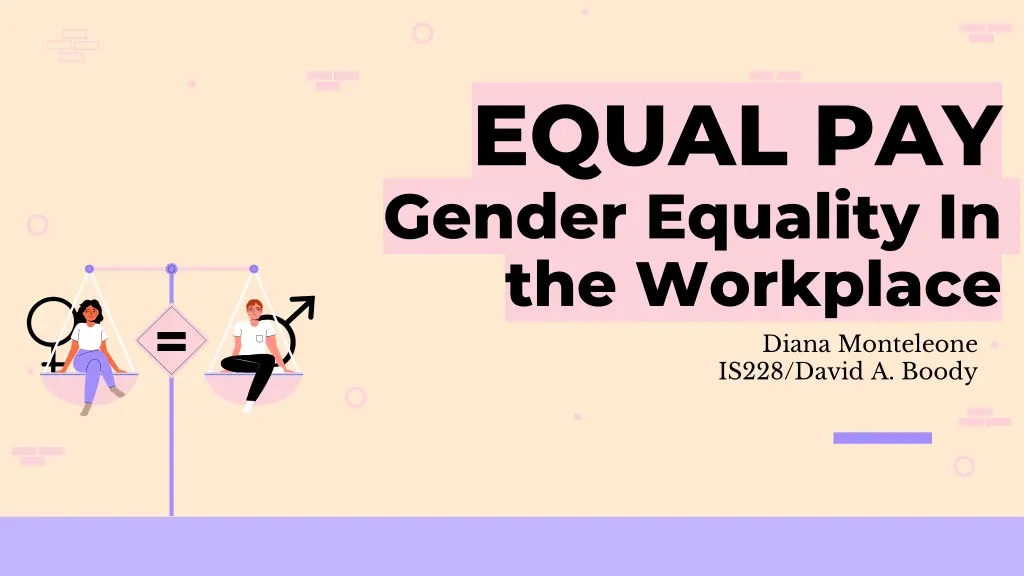 equal pay gender equality in the workplace