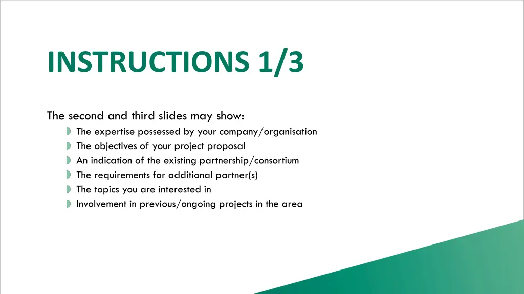 instructions 1 3