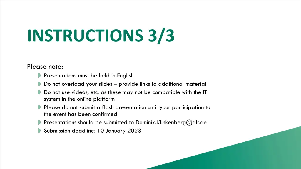 instructions 3 3