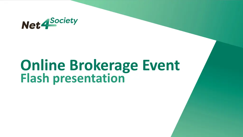 online brokerage event flash presentation