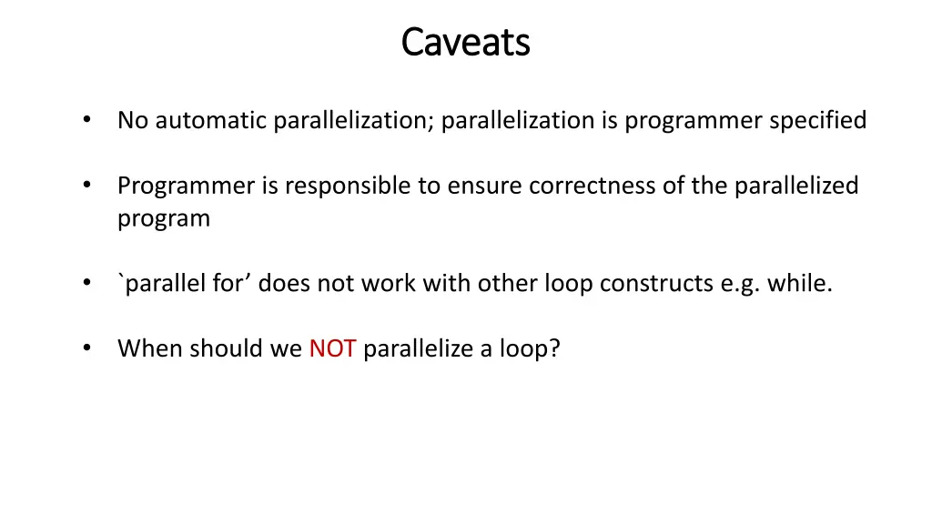 caveats caveats
