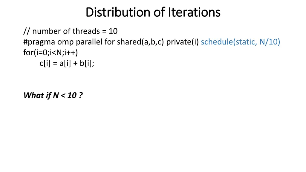 distribution of iterations distribution 1