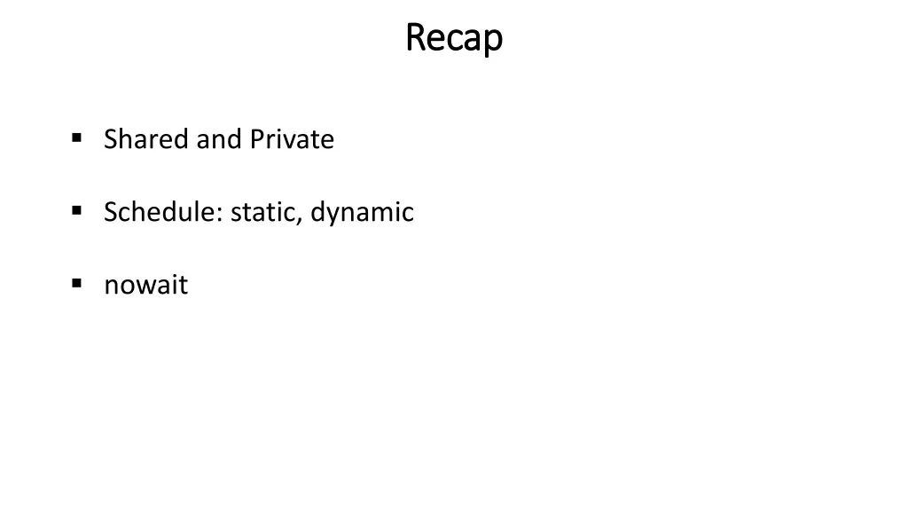 recap recap