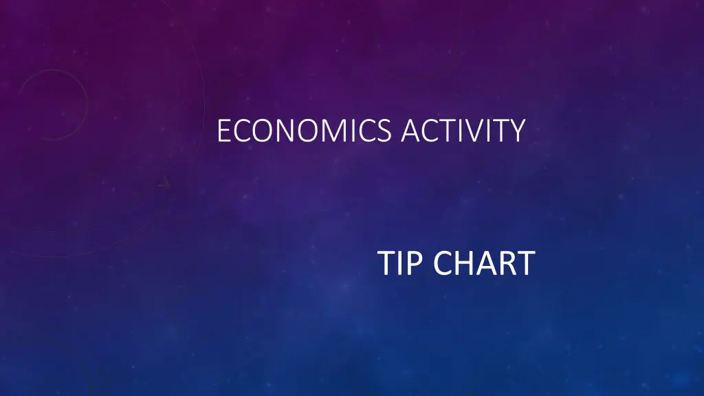 economics activity