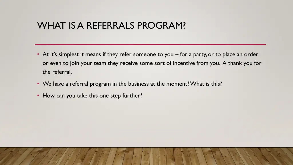 what is a referrals program