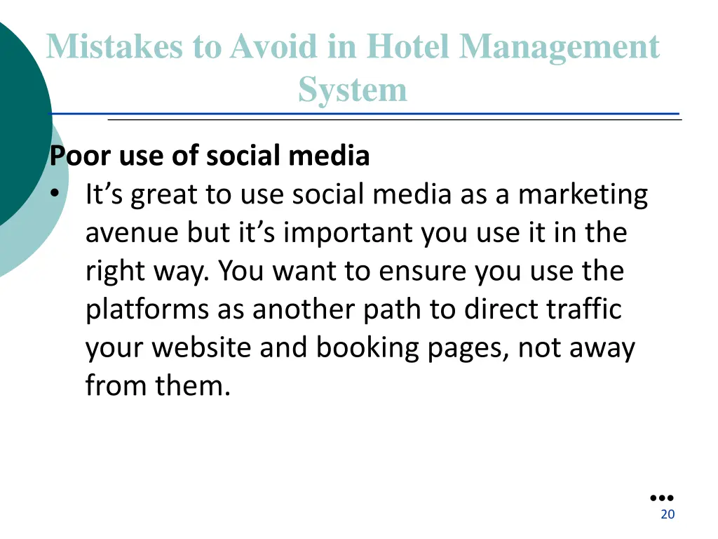mistakes to avoid in hotel management system 2