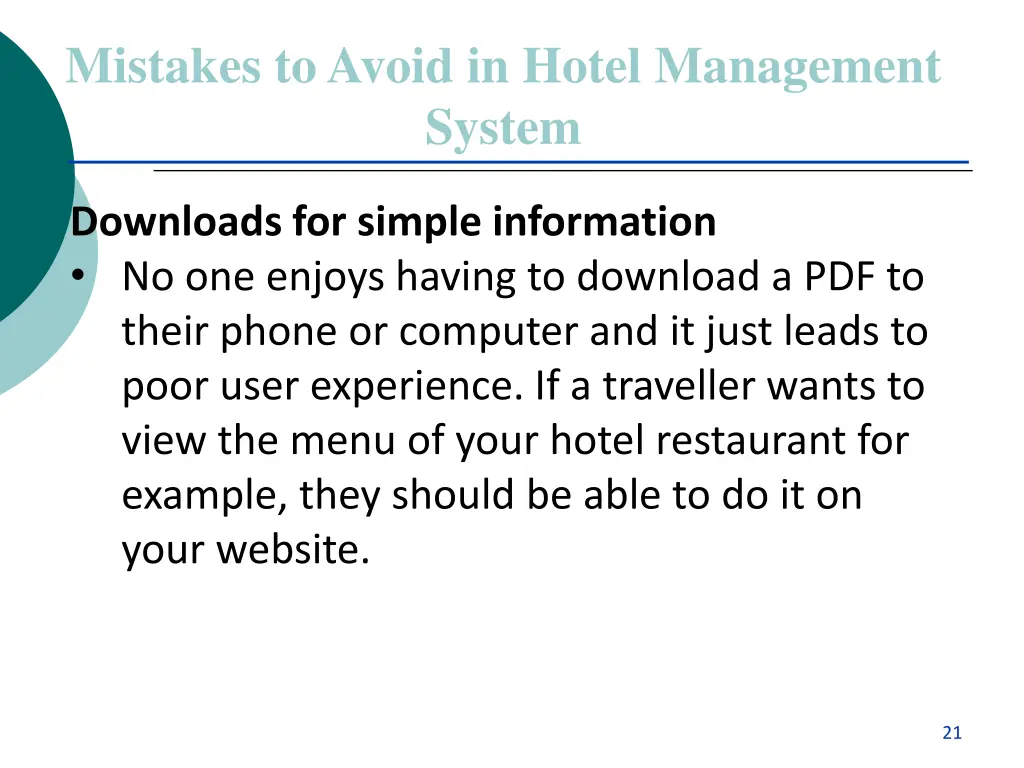 mistakes to avoid in hotel management system 3