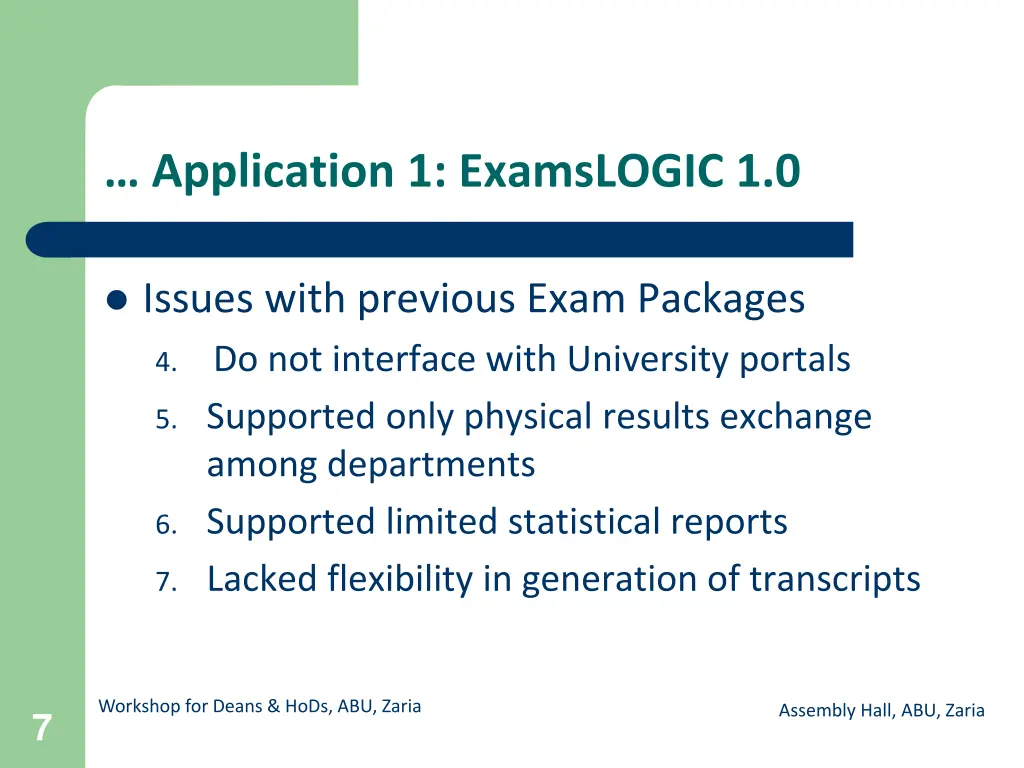 application 1 examslogic 1 0 1