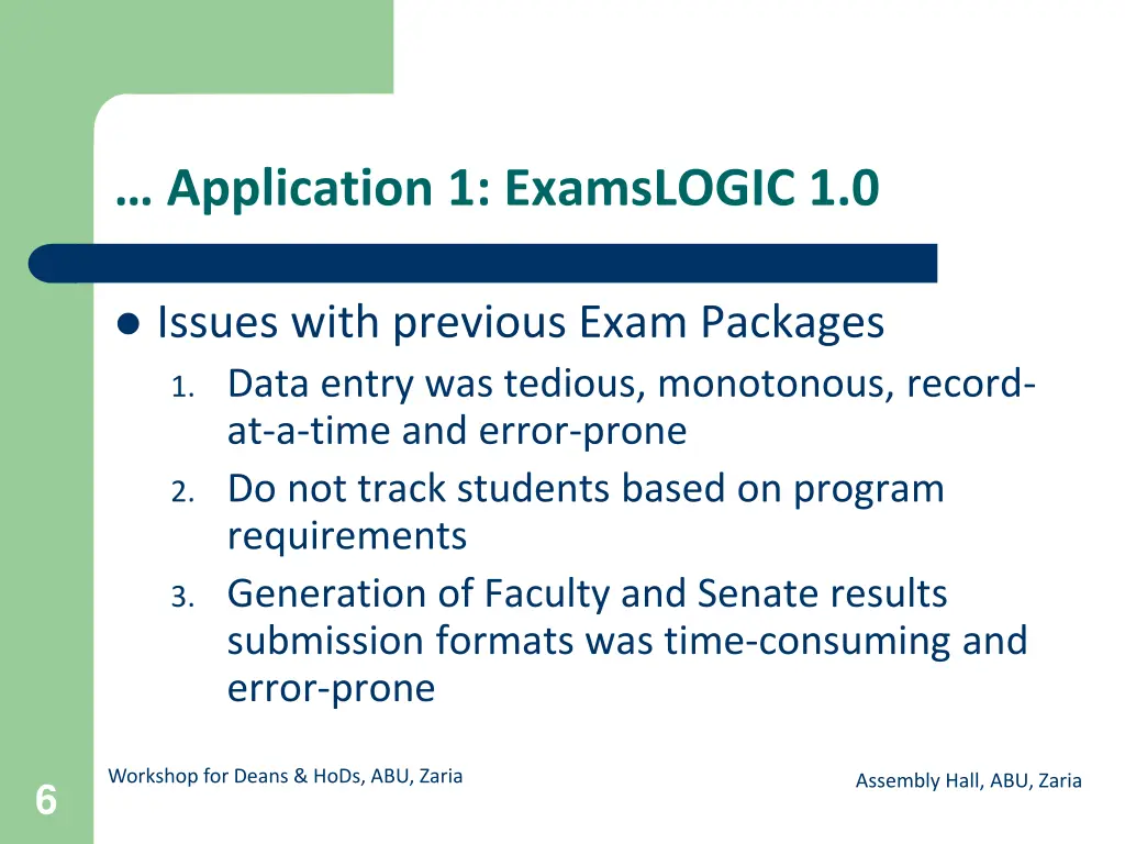 application 1 examslogic 1 0