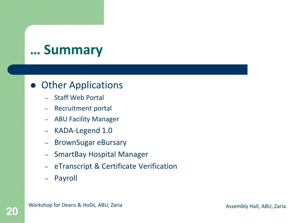 summary 1