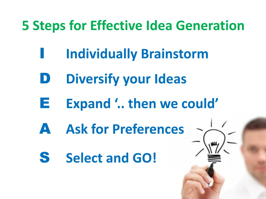 5 steps for effective idea generation 1