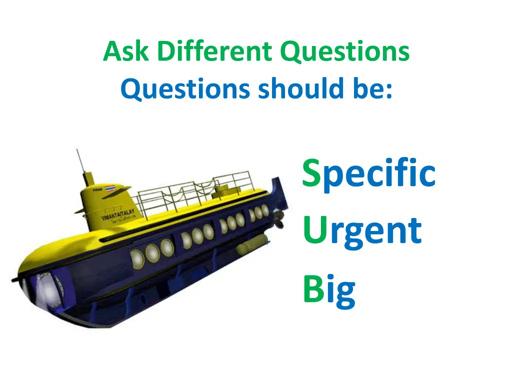 ask different questions questions should be